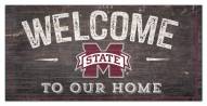 Mississippi State Bulldogs 6" x 12" Welcome Sign