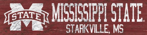 Mississippi State Bulldogs 6&quot; x 24&quot; Team Name Sign