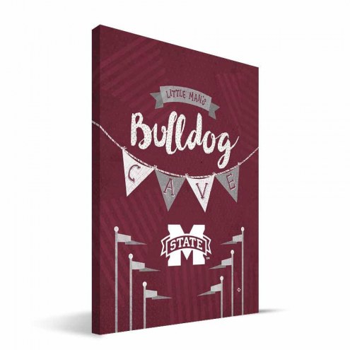 Mississippi State Bulldogs 8&quot; x 12&quot; Little Man Canvas Print
