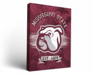 Mississippi State Bulldogs Banner Canvas Wall Art