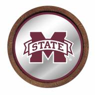 Mississippi State Bulldogs Barrel Top Mirrored Wall Sign