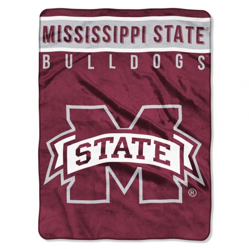 Mississippi State Bulldogs Basic Plush Raschel Blanket