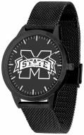 Mississippi State Bulldogs Black Dial Mesh Statement Watch