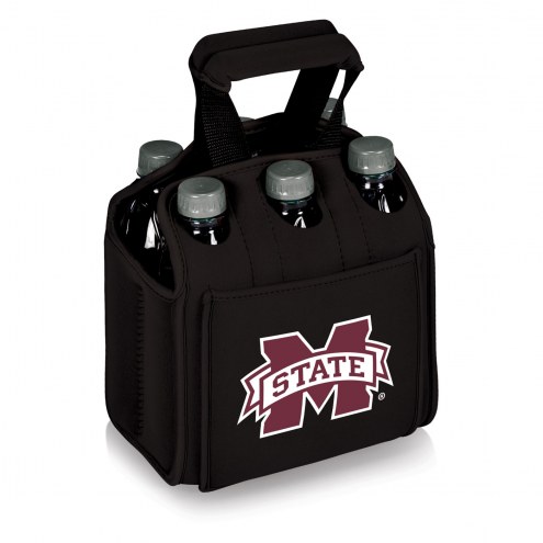 Mississippi State Bulldogs Black Six Pack Cooler Tote