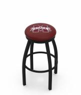 Mississippi State Bulldogs Black Swivel Bar Stool with Accent Ring