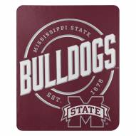 Mississippi State Bulldogs Campaign Fleece Throw Blanket