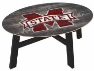 Mississippi State Bulldogs Distressed Wood Coffee Table