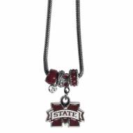 Mississippi State Bulldogs Euro Bead Necklace