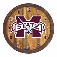 Mississippi State Bulldogs "Faux" Barrel Top Wall Clock