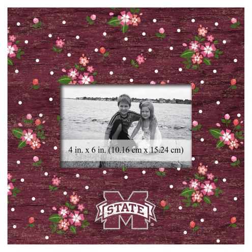 Mississippi State Bulldogs Floral 10&quot; x 10&quot; Picture Frame