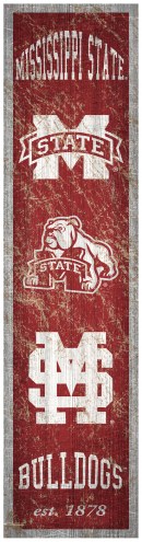 Mississippi State Bulldogs Heritage Banner Vertical Sign