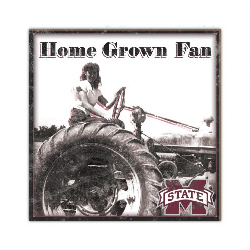 Mississippi State Bulldogs Home Grown 10&quot; x 10&quot; Sign
