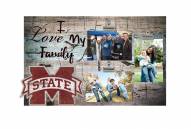 Mississippi State Bulldogs I Love My Family Clip Frame