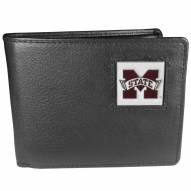 Mississippi State Bulldogs Leather Bi-fold Wallet in Gift Box