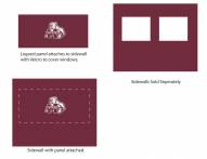 Mississippi State Bulldogs Logo Canopy Sidewall Panel (Attaches to Window Sidewall)