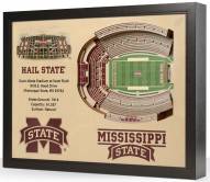 Mississippi State Bulldogs 25-Layer StadiumViews 3D Wall Art
