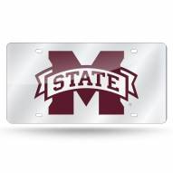 Mississippi State Bulldogs Silver Laser License Plate