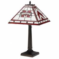 Mississippi State Bulldogs Stained Glass Mission Table Lamp