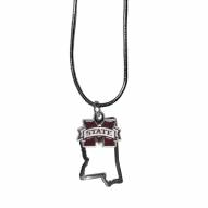 Mississippi State Bulldogs State Charm Necklace