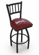 Mississippi State Bulldogs Swivel Bar Stool with Jailhouse Style Back