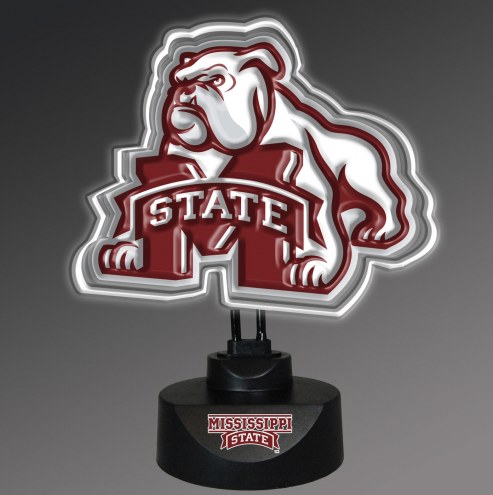 Mississippi State Bulldogs Team Logo Neon Lamp