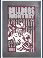 Mississippi State Bulldogs Team Monthly 11" x 19" Framed Sign