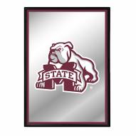 Mississippi State Bulldogs Vertical Framed Mirrored Wall Sign