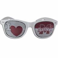 Mississippi State Bulldogs White I Heart Game Day Shades