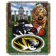 Missouri Missou Tigers NCAA Woven Tapestry Throw / Blanket
