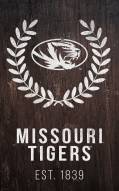 Missouri Tigers 11" x 19" Laurel Wreath Sign