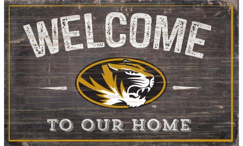 Missouri Tigers 11&quot; x 19&quot; Welcome to Our Home Sign