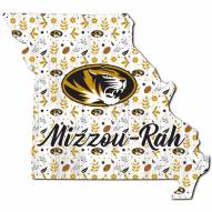 Missouri Tigers 12" Floral State Sign