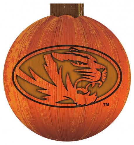 Missouri Tigers 12&quot; Halloween Pumpkin Sign