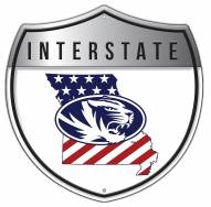 Missouri Tigers 12" Patriotic Interstate Metal Sign