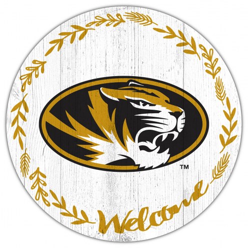 Missouri Tigers 12&quot; Welcome Circle Sign