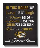 Missouri Tigers 16" x 20" In This House Canvas Print