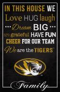 Missouri Tigers 17" x 26" In This House Sign