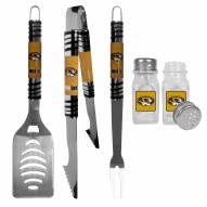 Missouri Tigers 3 Piece Tailgater BBQ Set and Salt and Pepper Shakers