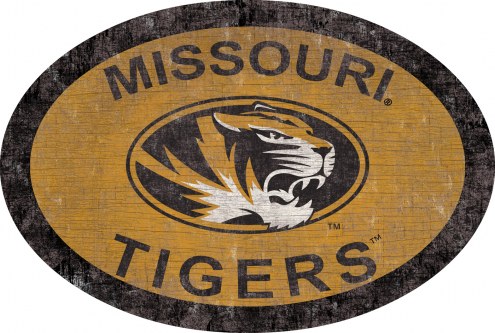Missouri Tigers 46&quot; Team Color Oval Sign