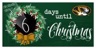 Missouri Tigers 6" x 12" Chalk Christmas Countdown Sign