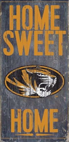 Missouri Tigers 6&quot; x 12&quot; Home Sweet Home Sign