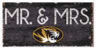 Missouri Tigers 6" x 12" Mr. & Mrs. Sign