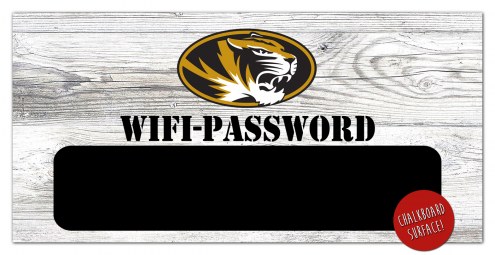 Missouri Tigers 6&quot; x 12&quot; Wifi Password Sign