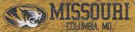 Missouri Tigers 6" x 24" Team Name Sign