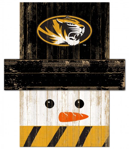 Missouri Tigers 6&quot; x 5&quot; Snowman Head
