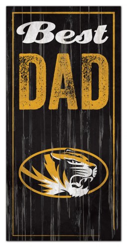 Missouri Tigers Best Dad Sign
