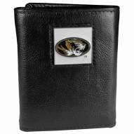 Missouri Tigers Deluxe Leather Tri-fold Wallet in Gift Box