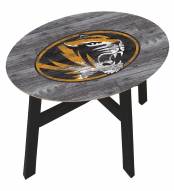 Missouri Tigers Distressed Wood Side Table