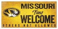 Missouri Tigers Fans Welcome Sign