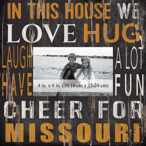 Missouri Tigers In This House 10&quot; x 10&quot; Picture Frame